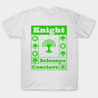 Selesnya Conclave | Knight | MTG Guild Green on White Design T-Shirt